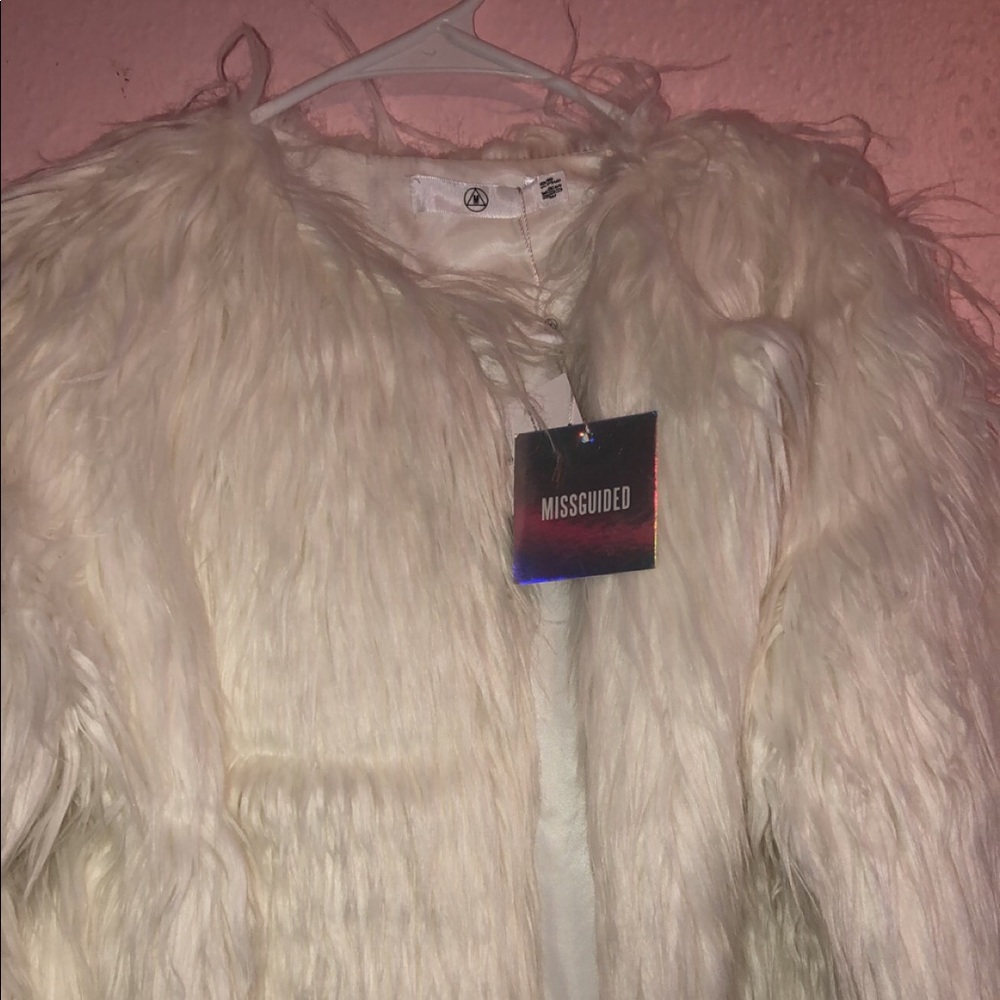 SHAGGY FAUX FUR COAT